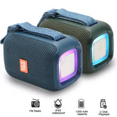 Altavoz Bluetooth portátil resistente al agua T&G TG339 RGB Light de 5 W